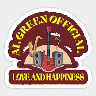 Al Green American Singer T shirt Yellow Sticker